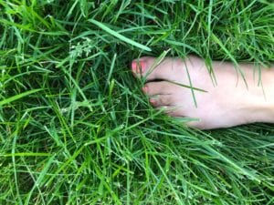 Self-care: Relaxing on the grass