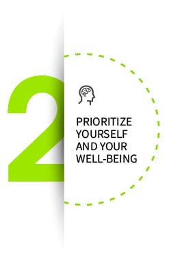 Step 2 for dealing with teacher burnout is to prioritize your self and your well-being.