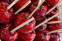 Bright Red Candied Apples
